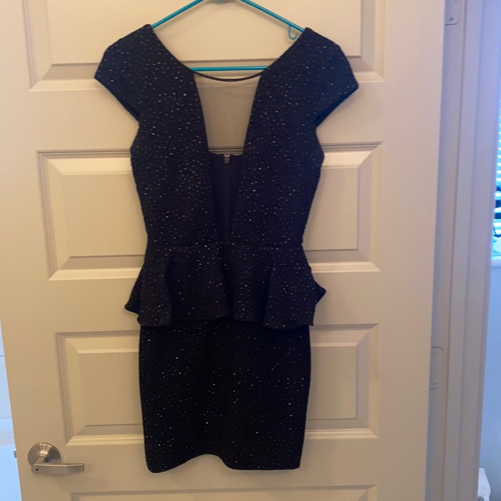 Black mini dress